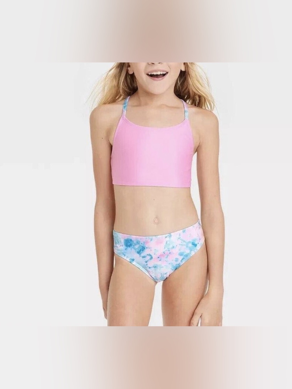 Cat & Jack Girl’s Tie Dye Dreamer Swimwear Set, NWOT, Size L (10/12)